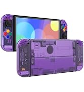 eXtremeRate Full Set Shell for Nintendo Switch OLED, Console Back Plate & Kickstand, NS Joycon Ha...