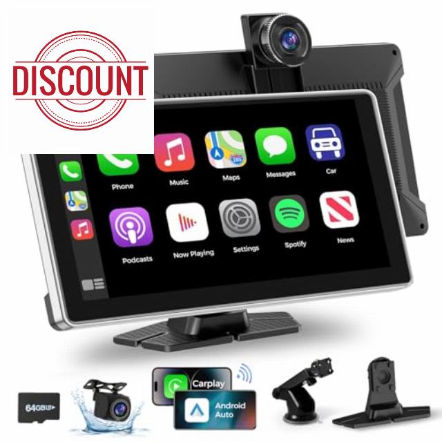 Wireless Carplay with 4K Dash Cam