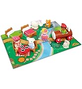 HappyLand Village Post Box and Figure Set For Children From 18 Months To 5 Years Toys Early Learn...