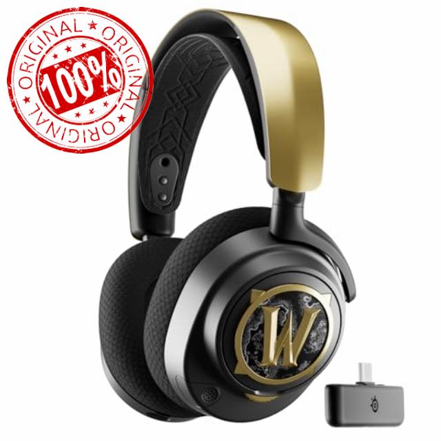 SteelSeries Arctis Nova 7 Wireless Multi-Platform Gaming Headset — World of Warcraft Edition — Free in-Game Items — 2.4GHz + Mixable Bluetooth — 38H USB-C Battery — PlayStation