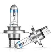 AGPTEK H4 Headlight Bulb, 12V 55W Halogen Bulbs Bright and High Penetration, H4 Halogen Headlamp ...