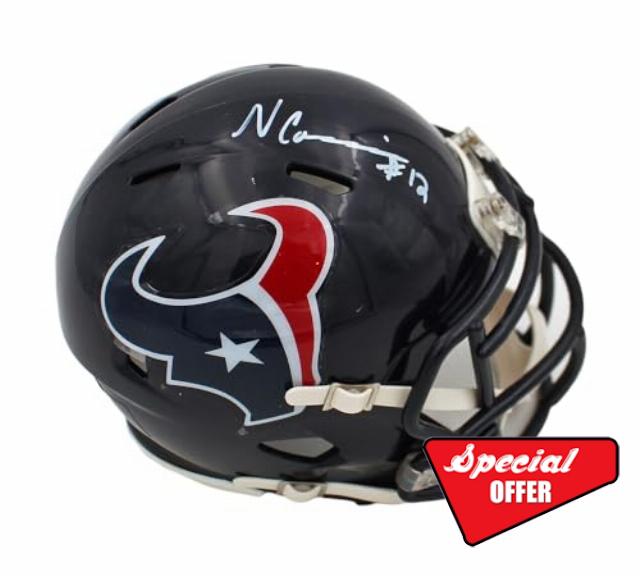 Nico Collins Autographed/Signed Houston Speed Mini Helmet