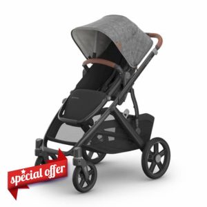 UPPAbaby Vista V3 Stroller - Full-Size Single-to-Double Stroller System - Toddler Seat