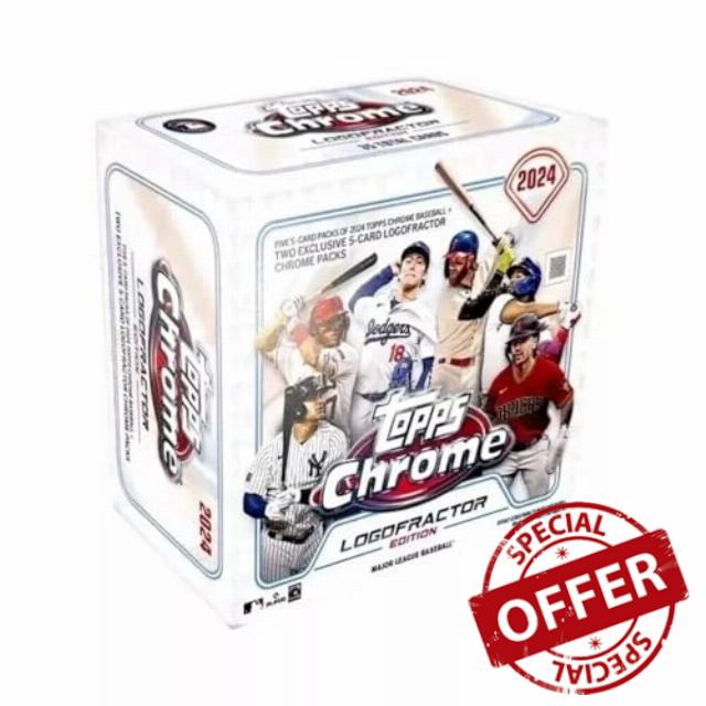 2024 Topps Chrome Baseball LogoFractor Edition Factory Sealed Box