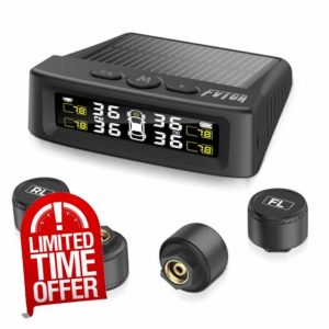 Tire Pressure Monitoring System - TPMS with Solar and USB Charger