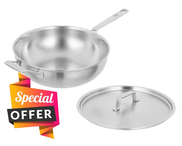 KUHN RIKON Culinary Fiveply Professional Chef’s Every Day Essential Fry Pan