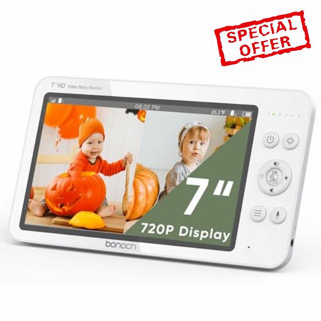 bonoch 7" 720p HD Baby Monitor Parent Unit Replacement
