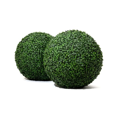 Round Faux Boxwood Balls 2 Pcs