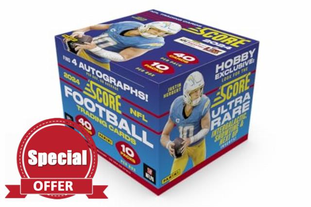 2024 Panini Score Football NFL Trading Card HOBBY Box (4 Autographs)