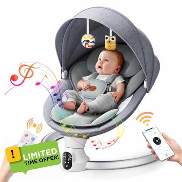 Baby Swings for Infants - Exclusive App & Bluetooth Function