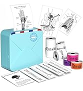 Phomemo M02S Mini Sticker Maker - 300dpi Bluetooth Thermal Mobile Machine Compatible with iOS & A...