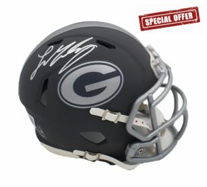 Ladd McConkey Autographed/Signed Georgia Speed Slate Mini Helmet