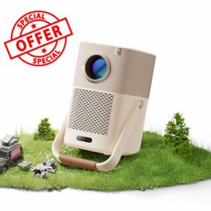 [Sound by JBL & Built-in Battery] Yaber T2 Outdoor Projector with WiFi 6 and Bluetooth