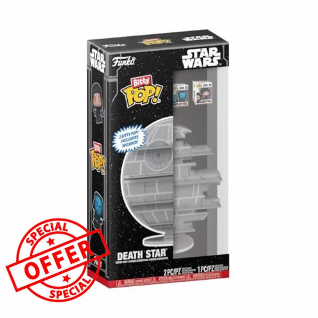 Funko Bitty POP! Display: Star Wars - Death Star - Emperor Palpatine™ and Darth Vader™ (electrified) and Can Display a Total Of 20 Characters and A Surprise Mystery Mini Figure - 0.9 Inch (2.2 Cm)