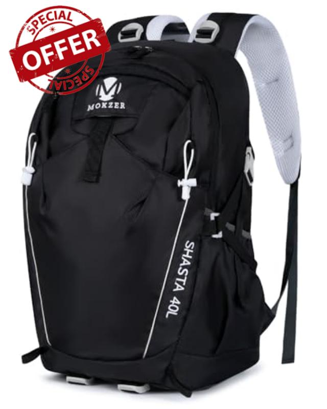 Hiking Backpack 40L Water Resistant Backpack with Raincover for Men Women Durable Rucksack for Camping Trekking Travel and Outdoor Sports
