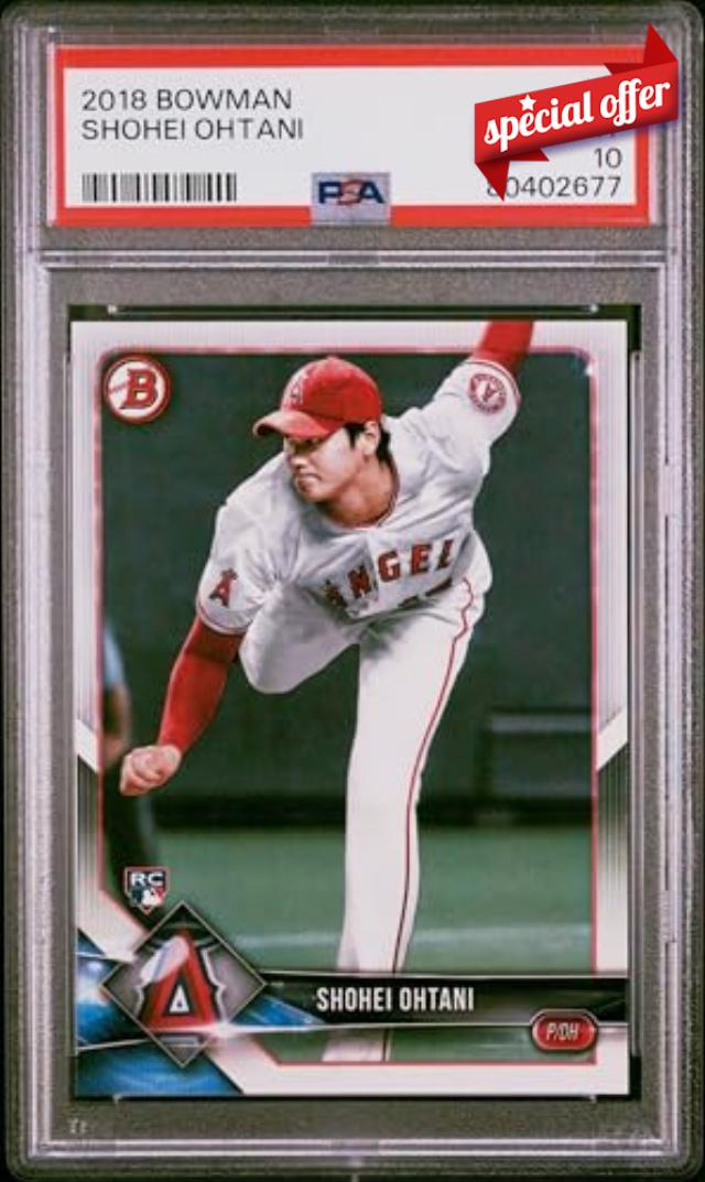Shohei Ohtani 2018 Bowman Rookie Card #49 PSA 10 Gem Mint
