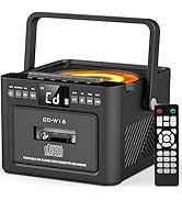 Greadio CD Player Portable with Bluetooth 5.0, HiFi Sound Speaker,CD Music Player with Remote Con...