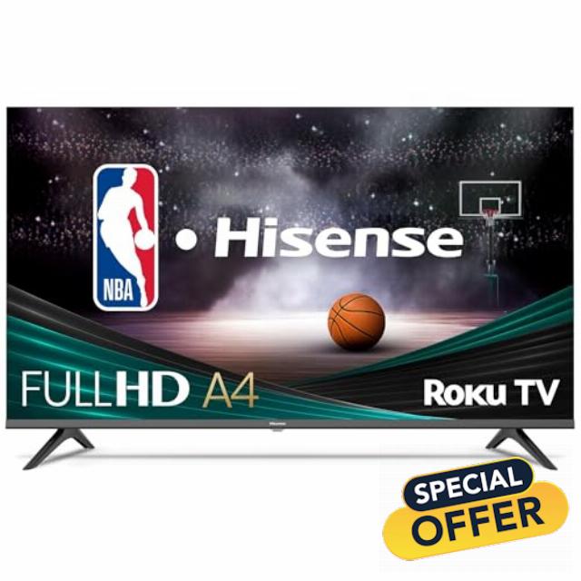 Hisense 40-Inch Class A4 Series FHD 1080p Smart Roku TV with Alexa Compatibility (40A4NR