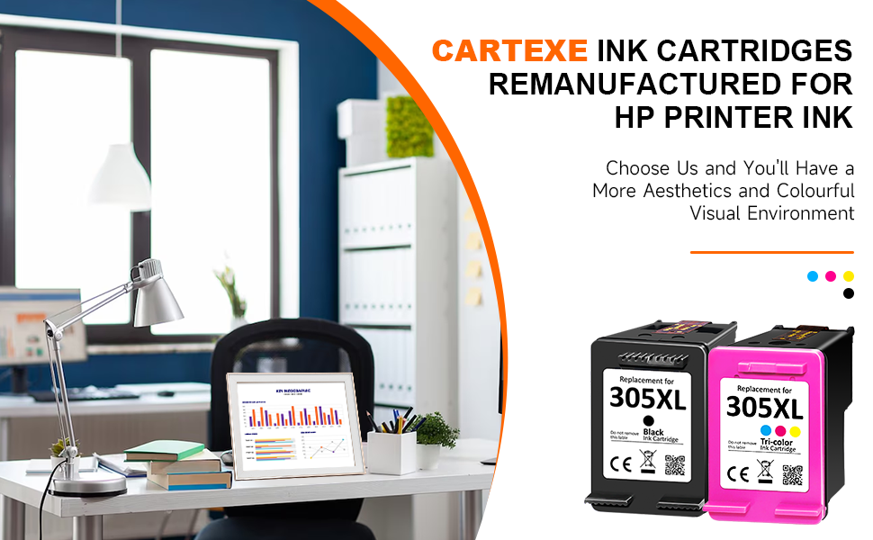 hp 305 ink cartridges black and colour