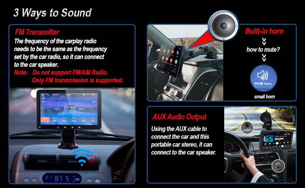 7 Inch Portable Car Stereo