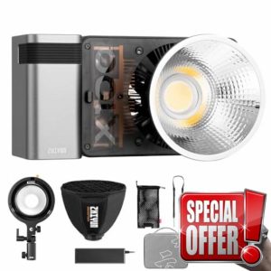 ZHIYUN MOLUS X100 PRO V2 Upgraded Version 100w COB Led Video Light Bi-Color Video Light with with Bluetooth App Control Continuous Lighting