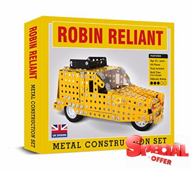 Sporting Profiles Only Fools and Horses Three Wheeler Trotter Van Reliant Regal Robin Metal Construction Set Del Boy