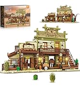 INSOON Christmas Count Down Clock Tower Building Block, 1084 PCS Christmas House with Lights, Xma...