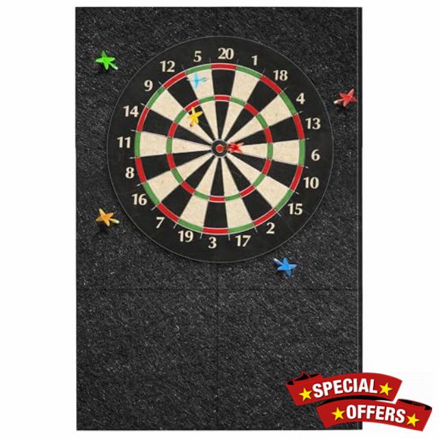 KEAGAN Dart Board Wall Protector Felt Dartboard Wall Protection Self-Adhesive Spliced Wall Surround Board Dart Board Backing Felt Wall Tiles Cork Dart Board Backer Cork Board