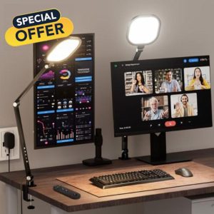 2 Packs Video Conference Light for Computer