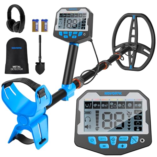 Portable Foldable Metal Detector with 11”Waterproof Coil for Jewelry Detecting
