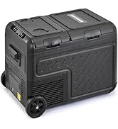 DARTMOOR Car Fridge Freezer, 36L Dual Zone Portable Car Refrigerator, DC 12/24V & AC 100-240V Por...