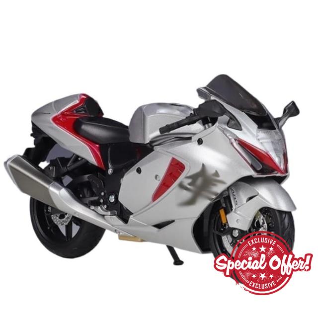 Pull Back Toy Motorcycle with Sound and Light Toy For Su&zu&ki for Hayabusa 2022 1:12 Alloy Racing Motorcycle Model Diecasts Metal Street Sports Motorcycle Model Toys Gift Collector Motorcycle Modle w