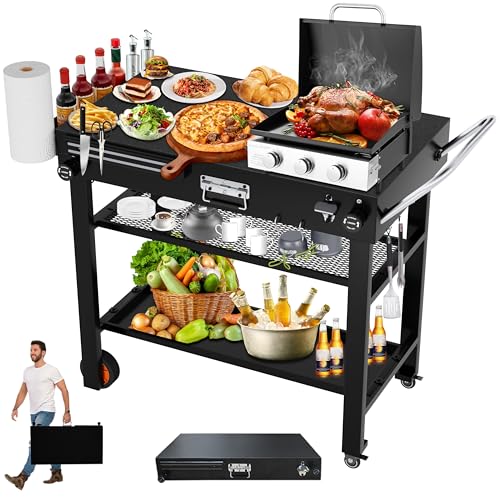 34" x 18.2" Outdoor Grill Cart