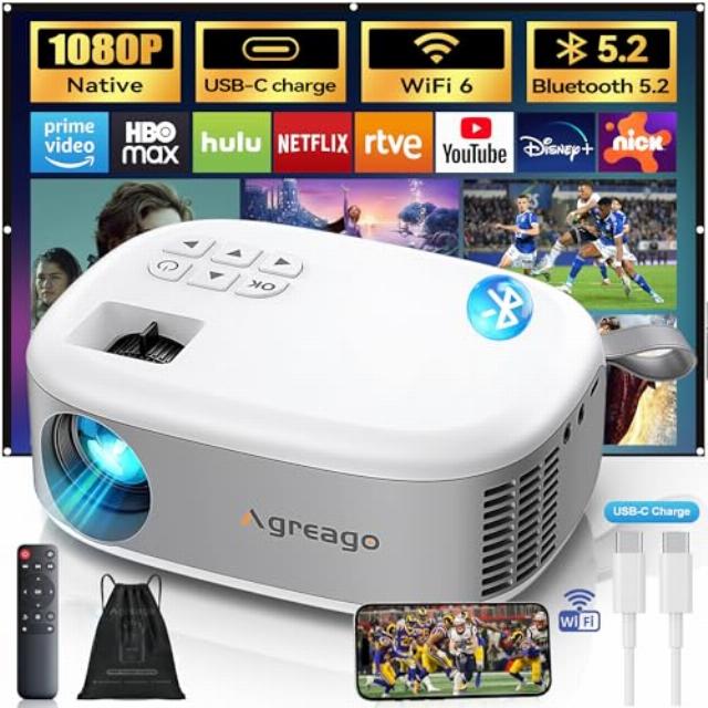 Projector with WiFi and Bluetooth