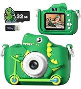 Teslahero Kids Camera Toys for 3-12 Years Old Boys Girls,Children's Camera with Flip-up Lens for ...