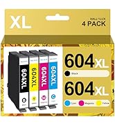 HALLOLUX 604XL Ink Cartridges Multipack High Yield Compatible for Epson 604XL 604 XL for XP-2200 ...