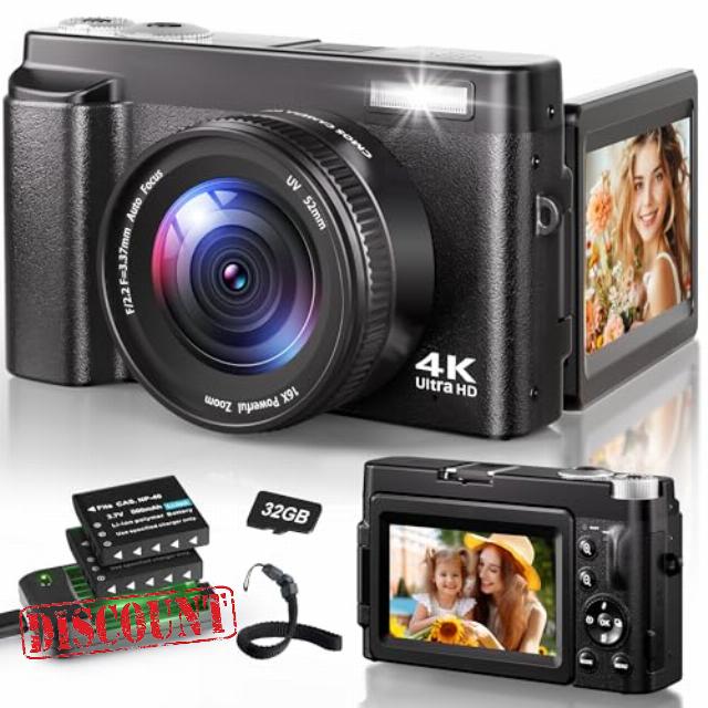 4K Digital Camera for Photography