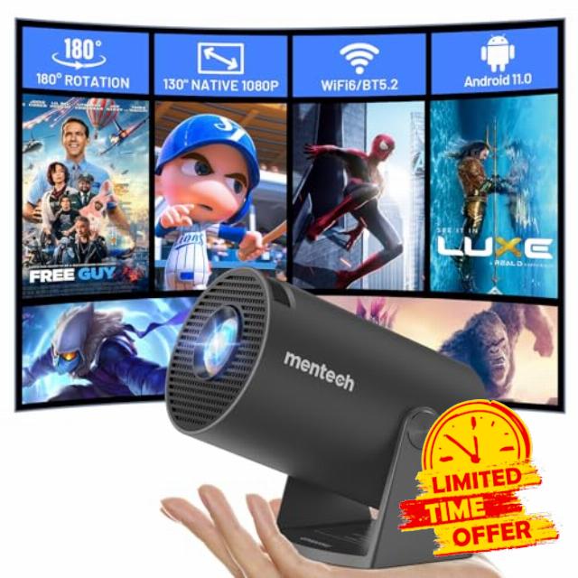 Mini Projector With WiFi and Bluetooth