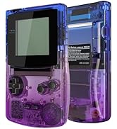 eXtremeRate Clear Atomic Purple Replacement Full Set Buttons for Gameboy Color GBC - Handheld Gam...