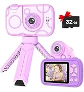 Teslahero Kids Camera Toys for 3-12 Years Old Boys Girls,Children's Camera with Flip-up Lens for ...