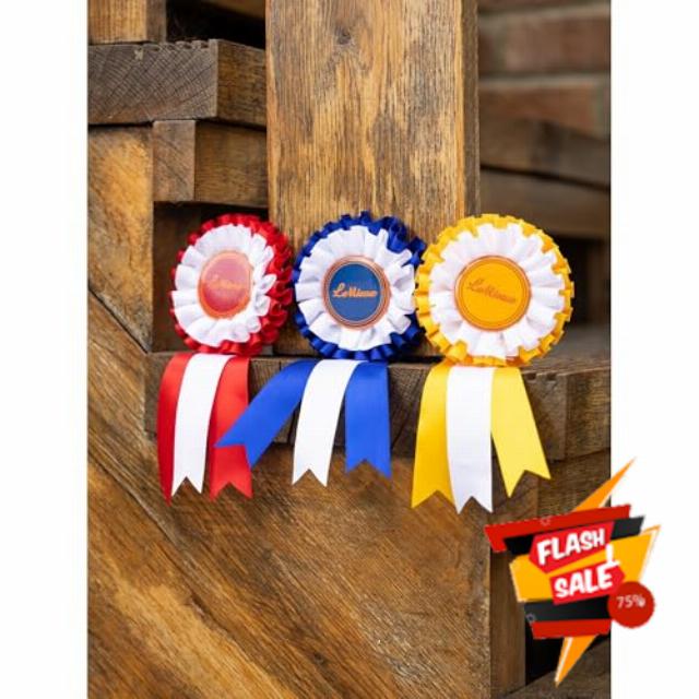 LeMieux Hobby Horse Rosette Pack - Set of Three Satin Winner Rosettes - Congratulate Your Hobby Horse - Suitable for Ages 3+