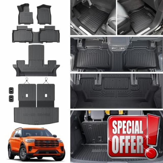 Floor Mats for 2020-2024 2025 Ford Explorer (6-seat)