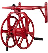 Liberty Garden 714 Decorative Cast Aluminum Navigator Rotating Garden Hose Reel, Holds 125-Feet o...