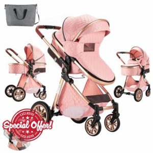 2 in 1 Baby Stroller with Bassinet