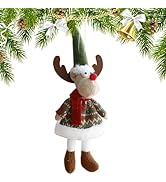 HTU Christmas Tree Doll Ornament Handmade Christmas Hanging Pendant Christmas Decorative Craft Xm...