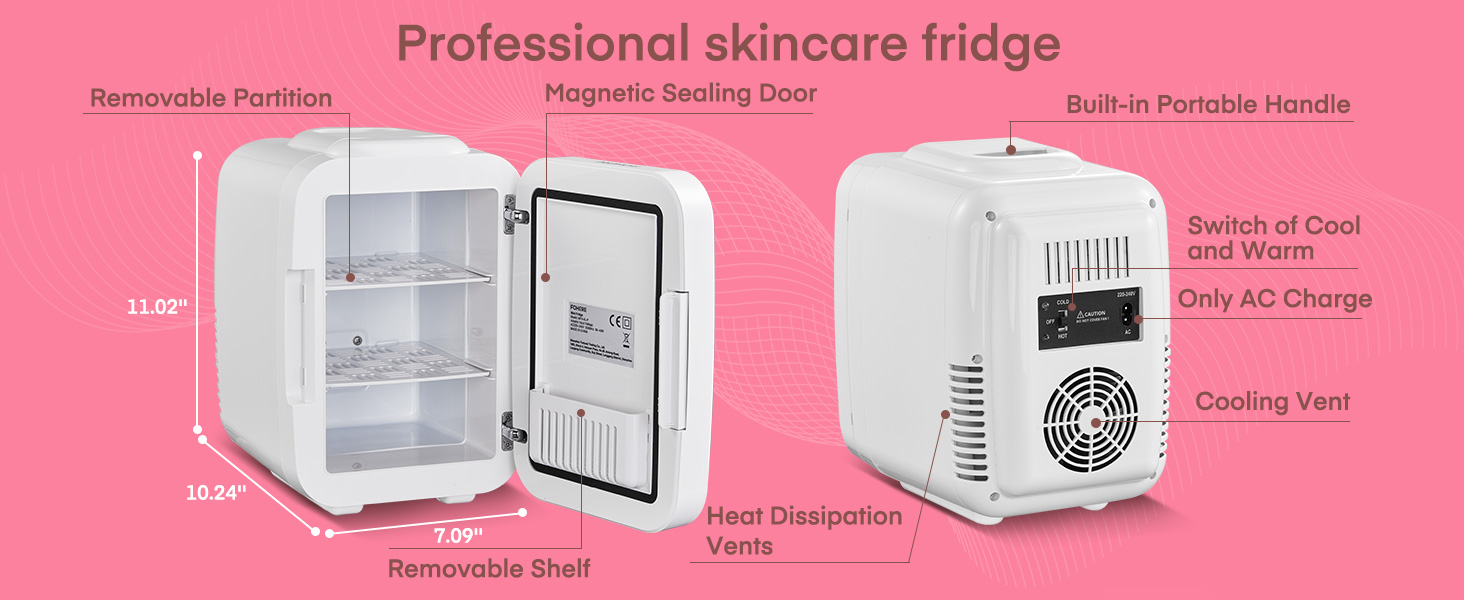 Mini Skincare Fridge