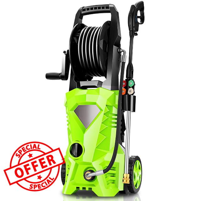 4500 PSI Electric Pressure Washer 2024 Newest 2.8 GPM High Power Washer with 4 Pressure Nozzle and Foam Cannon