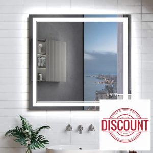 36x36 LED Bathroom Mirror with Light