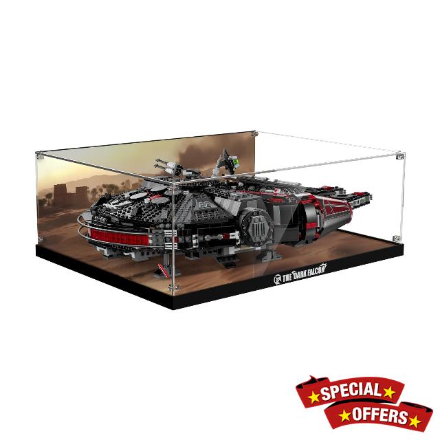 Acrylic Display Case for Lego Star Wars Dark Millennium Falcon 25th Anniversary Buildable Starship Model