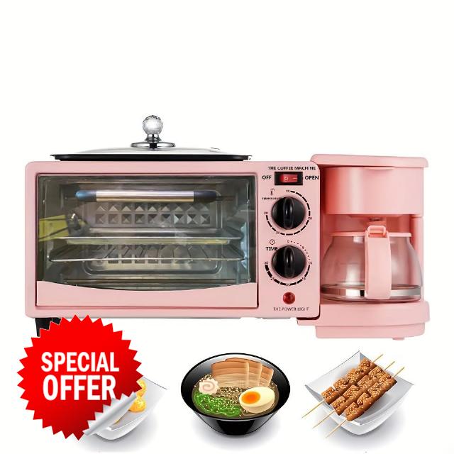 3 In 1 Breakfast Station With Coffee Maker